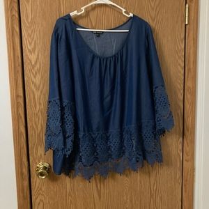 Denim style blouse